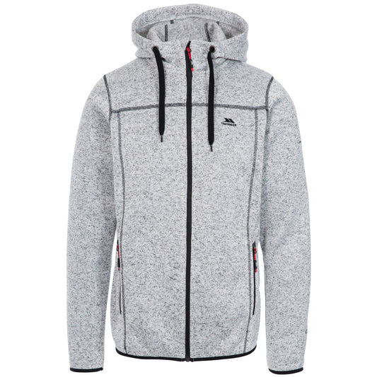 Ghost Marl - Front - Trespass Mens Odeno Fleece Jacket