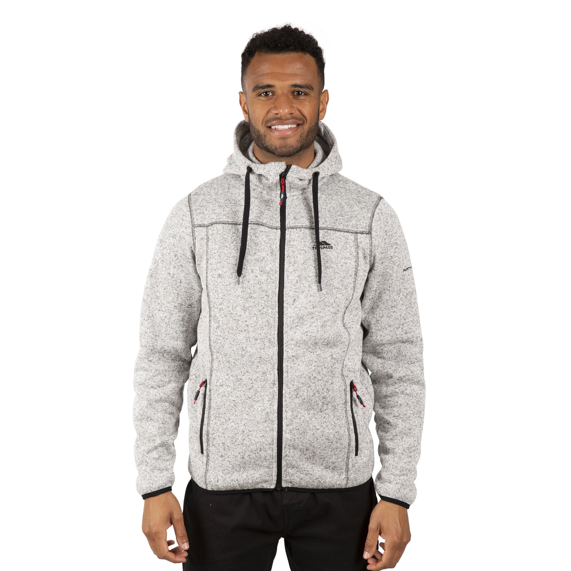Ghost Marl - Side - Trespass Mens Odeno Fleece Jacket