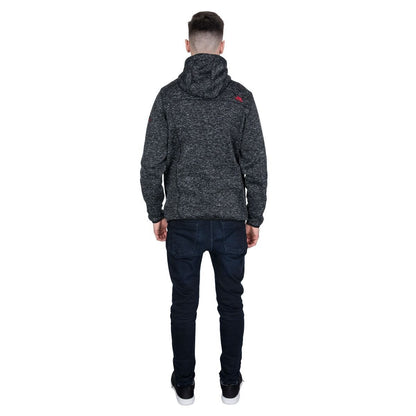 Black Marl - Side - Trespass Mens Odeno Fleece Jacket