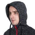 Black Marl - Close up - Trespass Mens Odeno Fleece Jacket