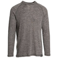 Dark Grey Marl - Front - Trespass Mens Wexler Merino Base Layer Top