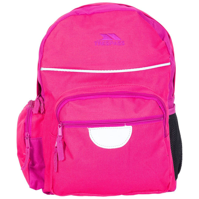 Magenta - Front - Trespass Childrens-Kids Swagger School Backpack-Rucksack (16 Litres)