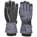 Carbon - Front - Trespass Childrens-Kids Ergon II Ski Gloves