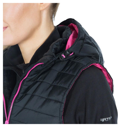 Black - Side - Trespass Womens-Ladies Aretha Casual Gilet