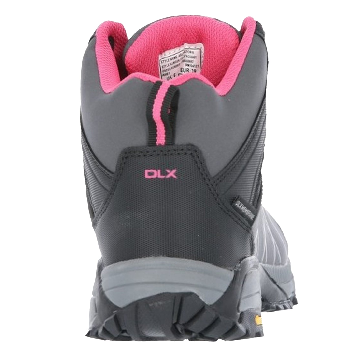 Charcoal - Side - Trespass Womens-Ladies Arlington II Hiking Boots