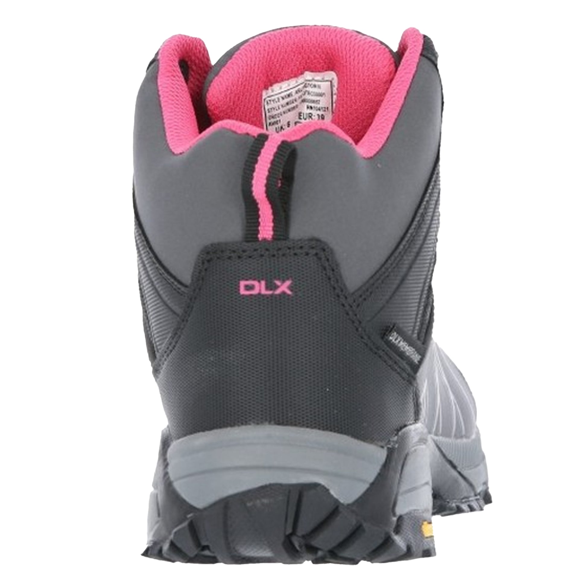 Charcoal - Side - Trespass Womens-Ladies Arlington II Hiking Boots