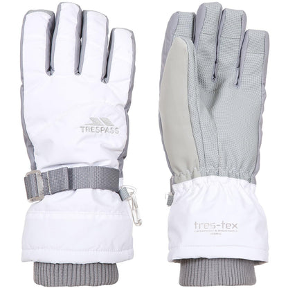 White - Front - Trespass Womens-Ladies Vizza II Gloves