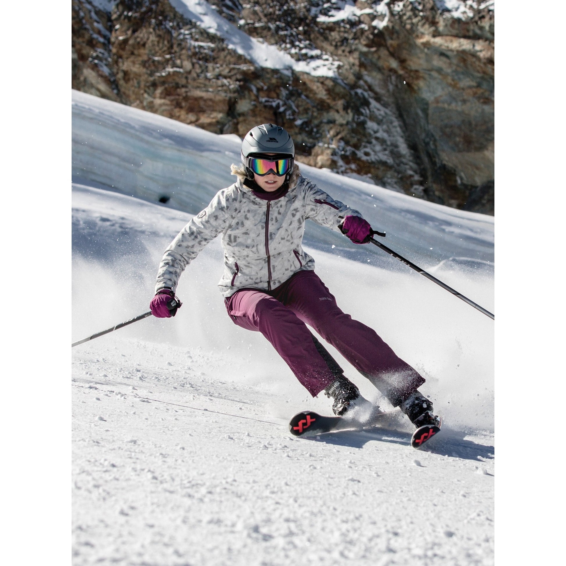 Grape Wine - Back - Trespass Womens-Ladies Embray Gloves