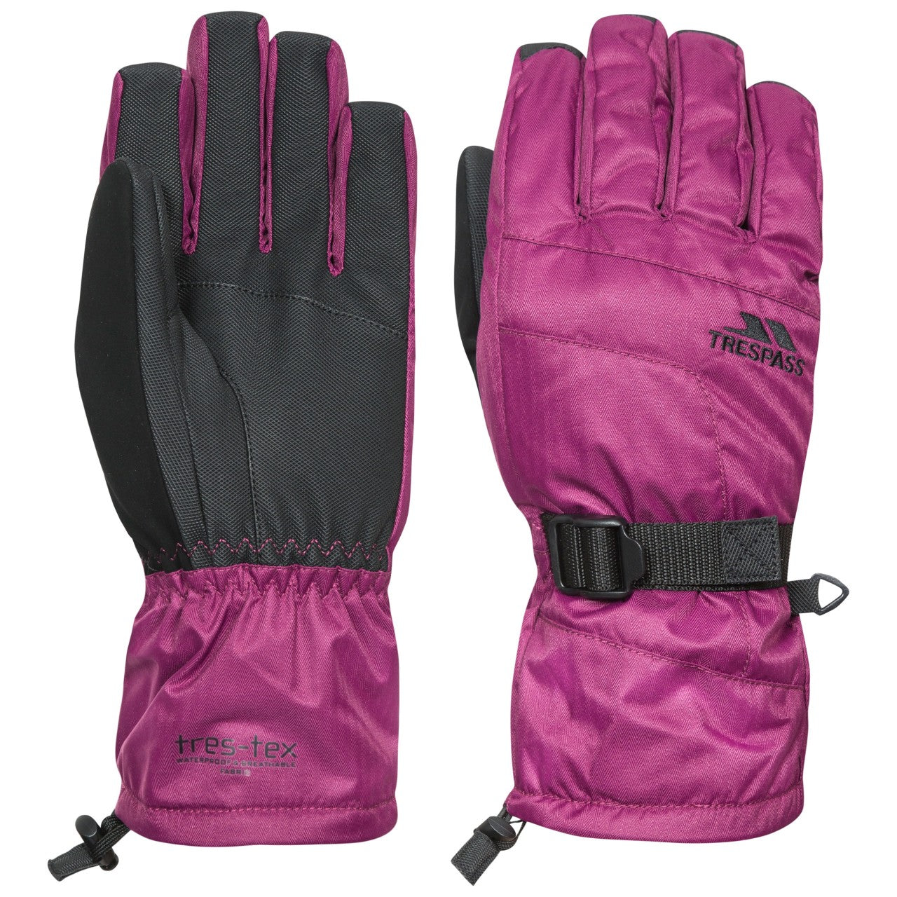 Grape Wine - Side - Trespass Womens-Ladies Embray Gloves