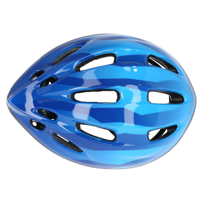 Dark Blue - Side - Trespass Childrens-Kids Cranky Cycling Safety Helmet