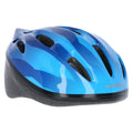Dark Blue - Close up - Trespass Childrens-Kids Cranky Cycling Safety Helmet