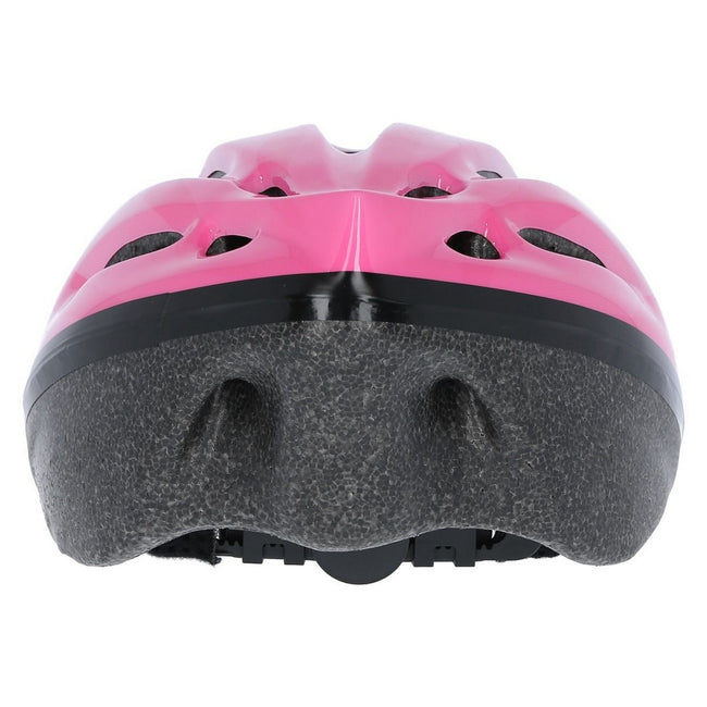 Pink - Back - Trespass Childrens-Kids Cranky Cycling Safety Helmet