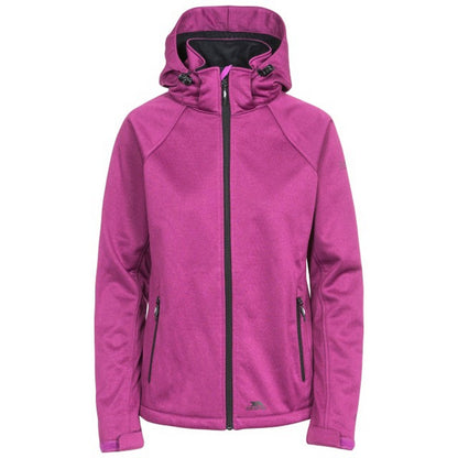 Purple Orchid Marl - Front - Trespass Womens-Ladies Angela Softshell Jacket