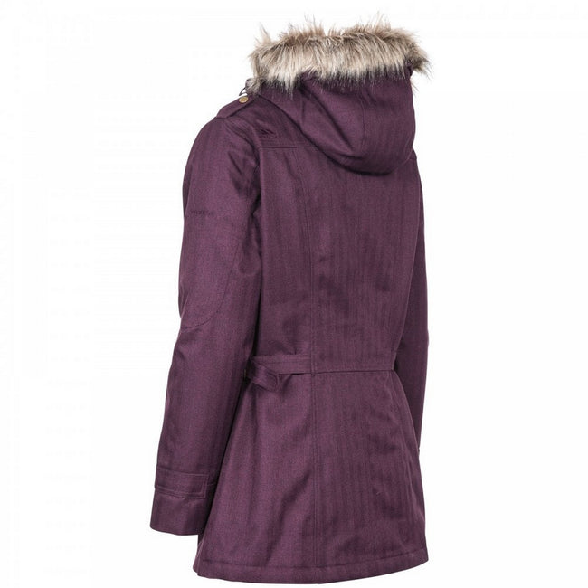 Potent Purple - Back - Trespass Womens-Ladies Everyday Waterproof Jacket