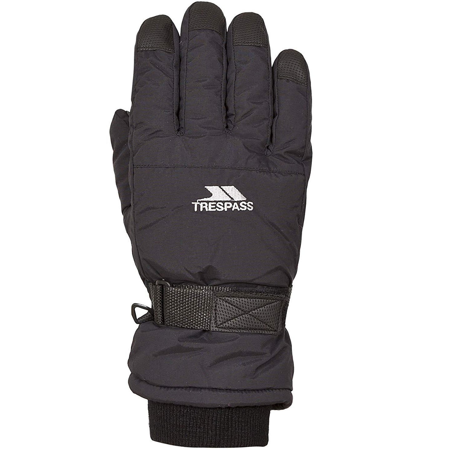 Black - Back - Trespass Youths Gohan II Ski Gloves