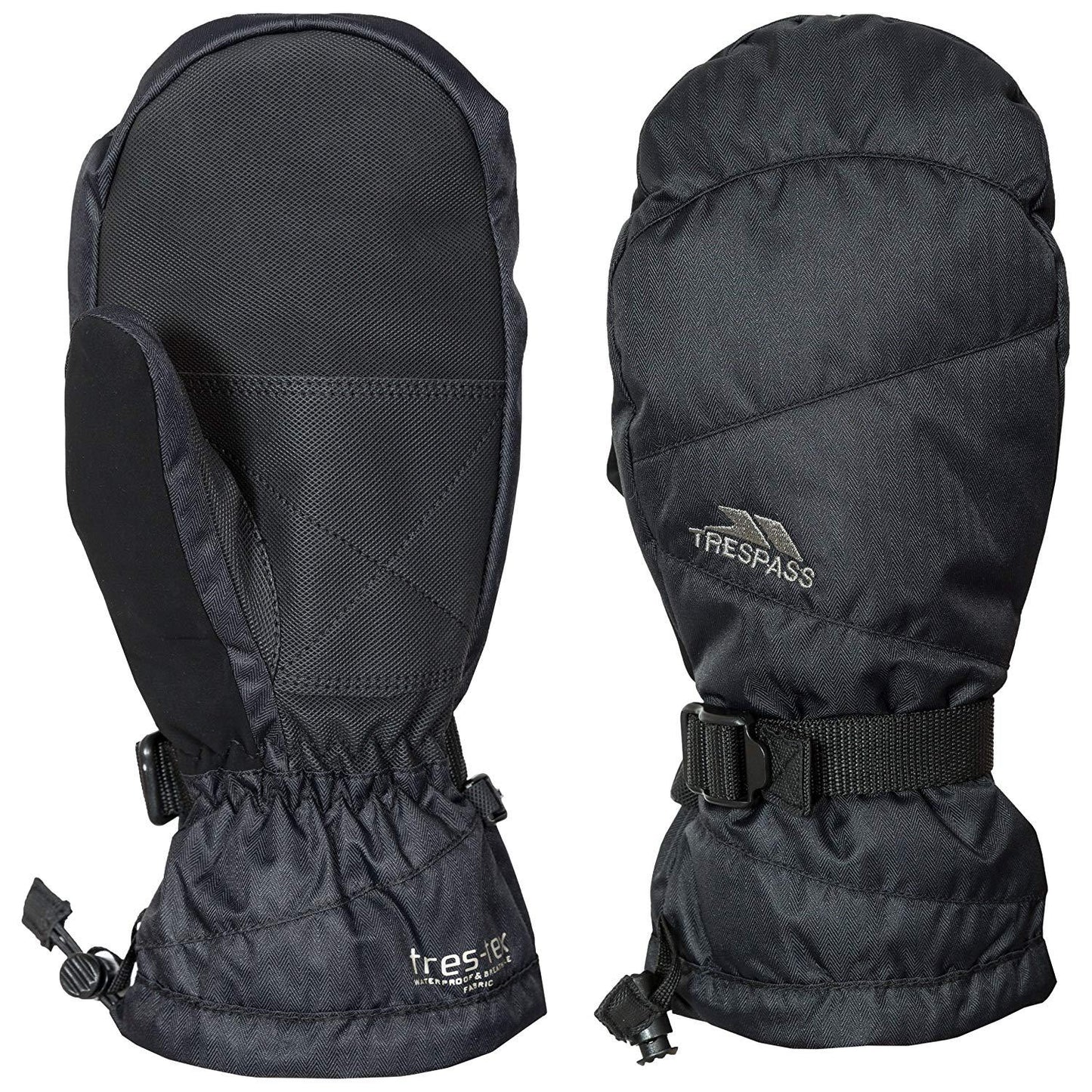 Black - Front - Trespass Prompto Mitt