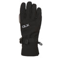Black - Front - Trespass Womens-Ladies Misaki II Softshell Gloves