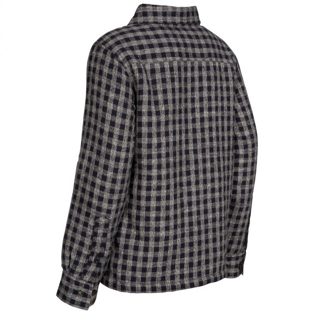 Navy Gingham - Lifestyle - Trespass Childrens-Kids Average Long Sleeved Gingham Shirt
