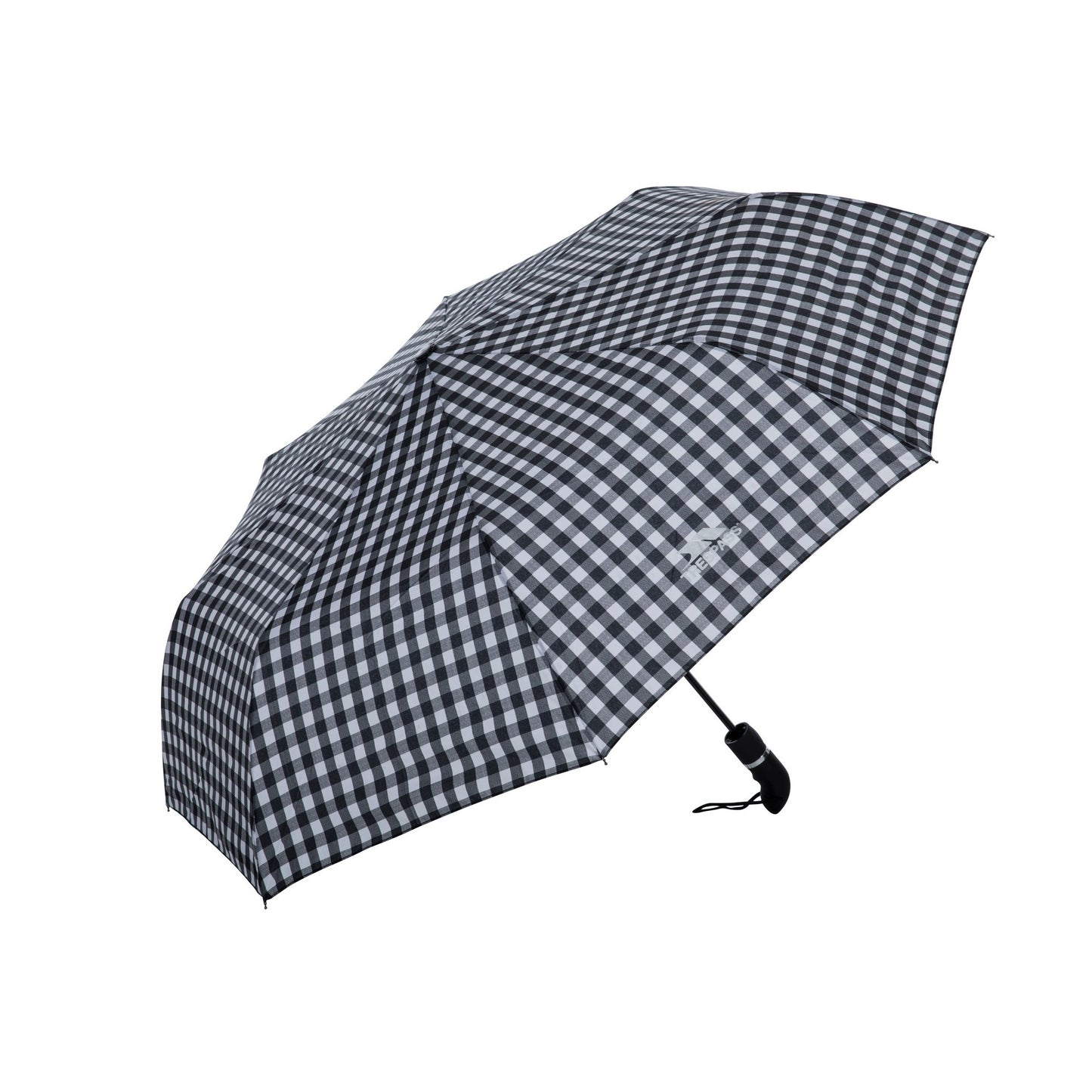 Black Check - Front - Trespass Womens Brolli Compact Umbrella