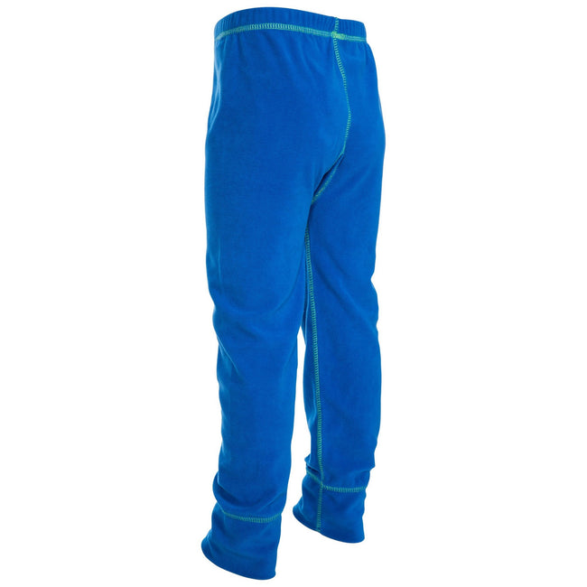 Electric Blue X - Side - Trespass Childrens-Kids Bubbles Fleece Top And Bottom Base Layers