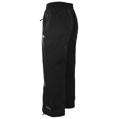 Black - Back - Trespass Childrens-Kids Echo Waterproof Trousers