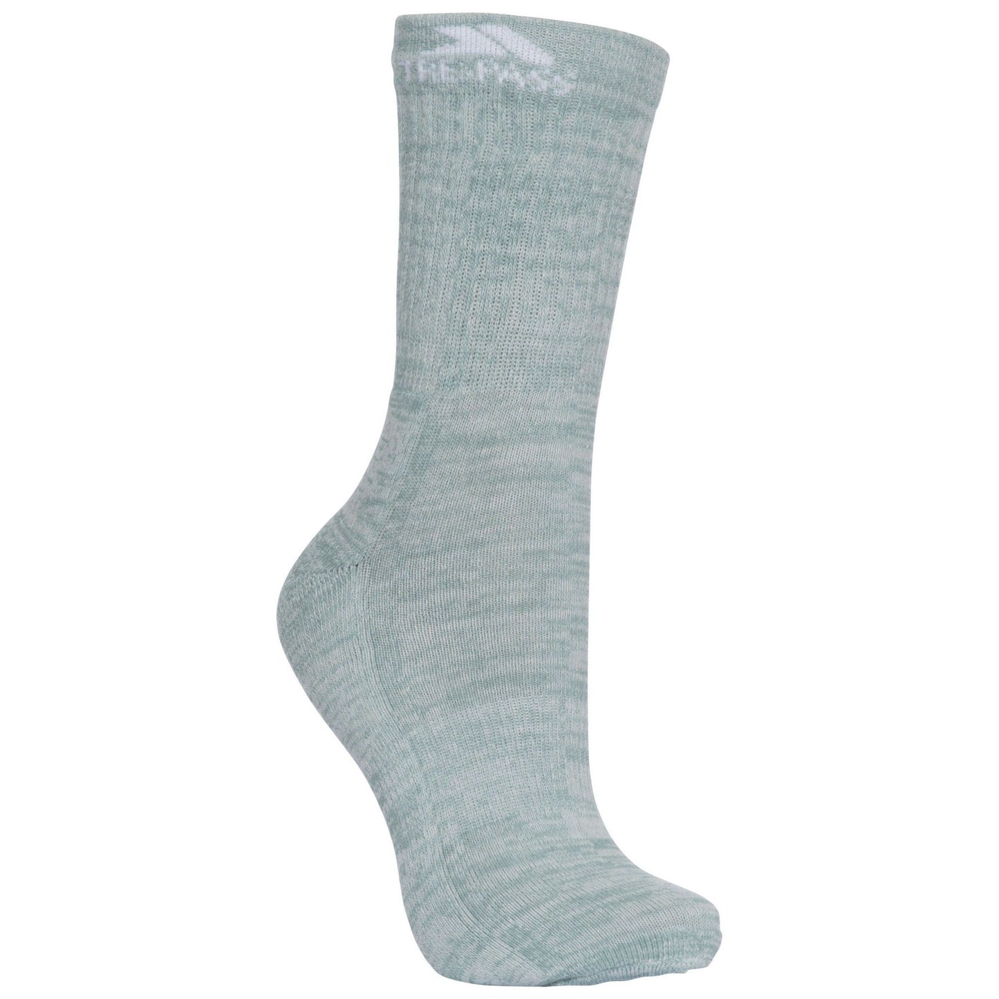 Rose Melange-Blue Melange-Sage Melange - Lifestyle - Trespass Womens-Ladies Helvellyn Trekking Socks (Pack Of 3)