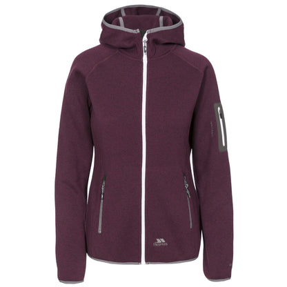 Potent Purple Marl - Front - Trespass Womens-Ladies Mona Lisa Hooded Fleece