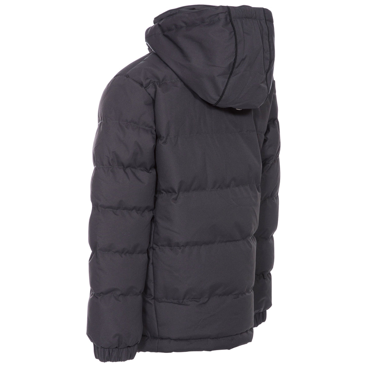 Dark Grey - Back - Trespass Boys Tuff Hooded Jacket