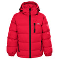 Red - Back - Trespass Boys Tuff Hooded Jacket