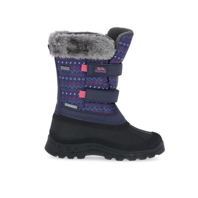 Multi Print - Back - Trespass Childrens-Kids Vause Touch Fastening Snow Boots