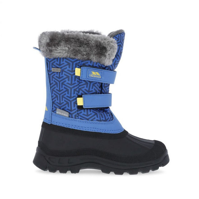 Blue Print - Front - Trespass Childrens-Kids Vause Touch Fastening Snow Boots