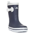 Navy - Front - Trespass Childrens-Kids Trumpet Welly-Wellington Boots