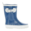 Indigo - Front - Trespass Childrens-Kids Trumpet Welly-Wellington Boots