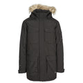 Black - Front - Trespass Mens Pixilation Deluxe Hooded Weatherproof Rain Jacket