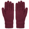 Burgundy - Back - Trespass Womens-Ladies Sutella Knitted Gloves