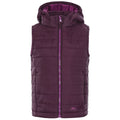 Potent Purple - Front - Trespass Girls Aretha Hooded Casual Gilet