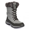 Storm Grey - Back - Trespass Womens-Ladies Esmae Waterproof Snow Boots