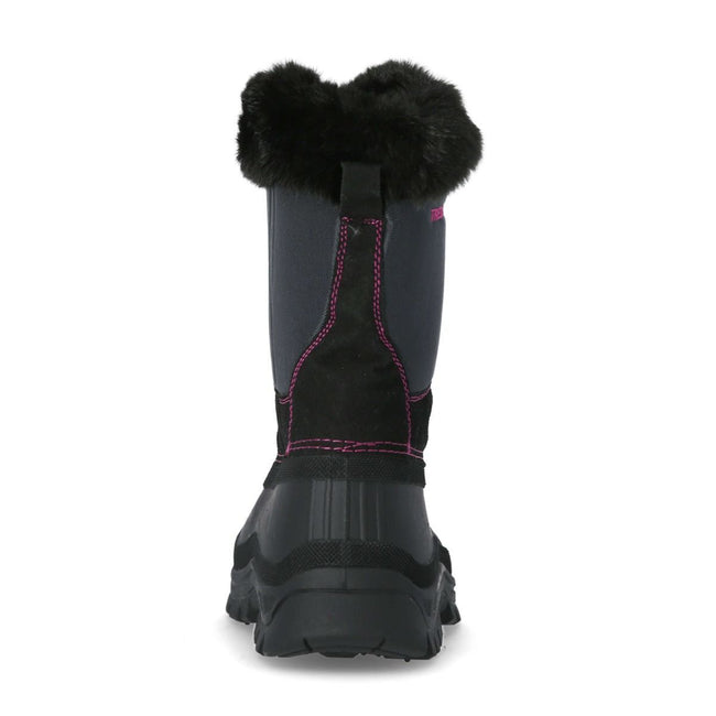 Black - Side - Trespass Womens-Ladies Zesty Snow Boots