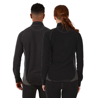 Black - Lifestyle - Trespass Unisex Thriller Thermal Top And Bottom Set
