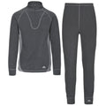 Cement - Front - Trespass Unisex Thriller Thermal Top And Bottom Set