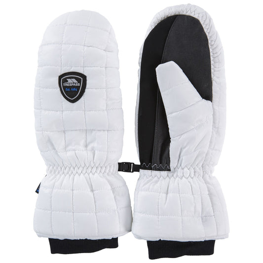 White - Front - Trespass Pikido Mittens