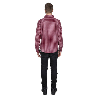 Prune Check - Side - Trespass Mens Participate Shirt