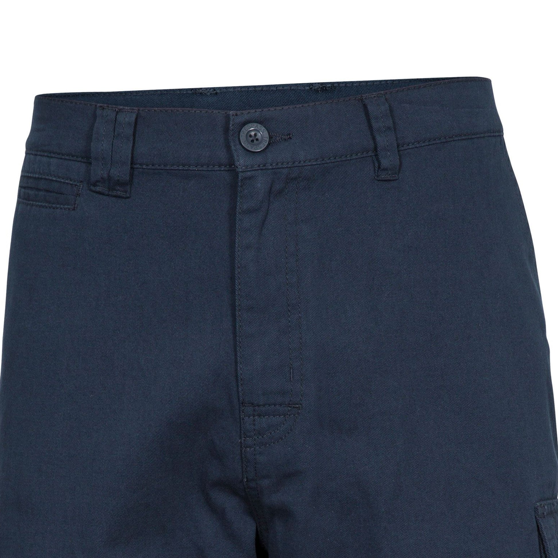 Navy - Side - Trespass Mens Rawson Shorts