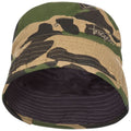 Camo Green - Front - Trespass Childrens-Kids Zebedee Summer Bucket Hat