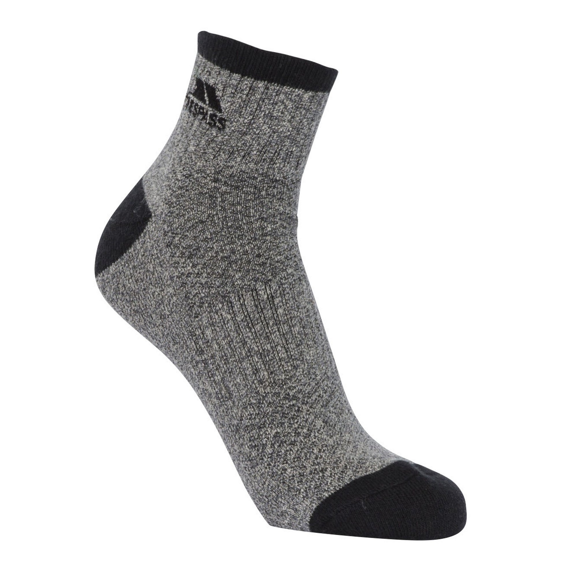 Flint Melange - Back - Trespass Mens Vildhelm Technical Sport Socks (3 Pairs)