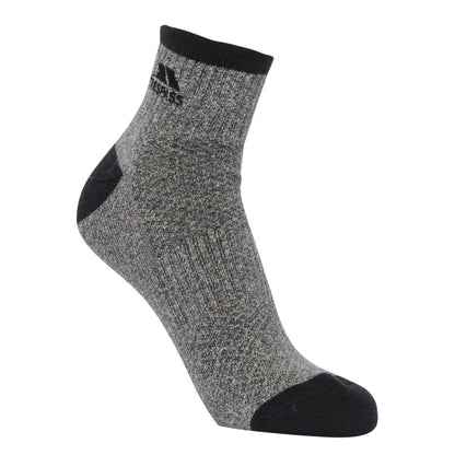 Flint Melange - Back - Trespass Mens Vildhelm Technical Sport Socks (3 Pairs)