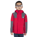 Red - Back - Trespass Childrens Boys Farpost Waterproof Jacket