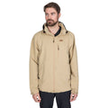 Tan - Back - Trespass Mens Weir Waterproof Jacket