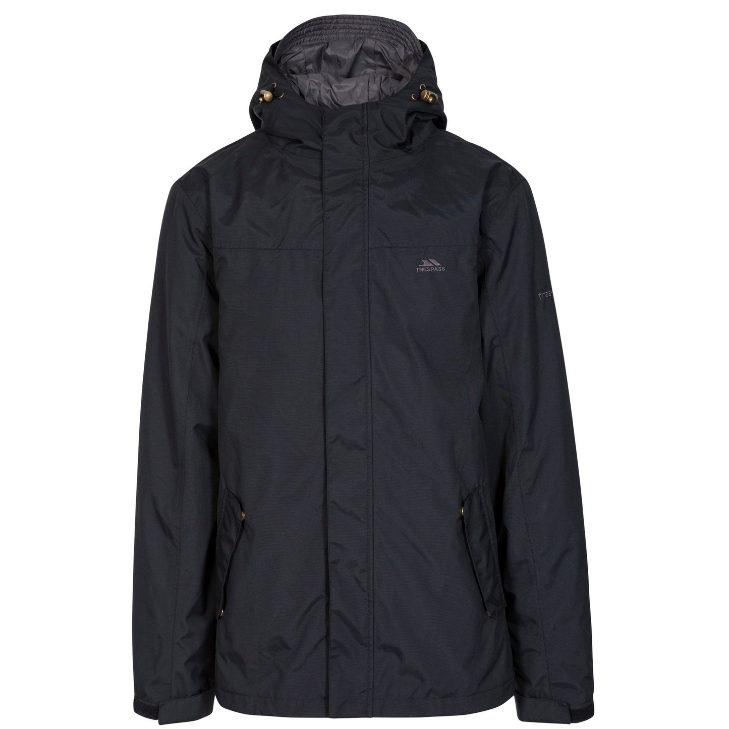 Black - Front - Trespass Mens Enthusiasts Waterproof Jacket