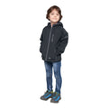 Black - Side - Trespass Childrens-Kids Kian Softshell Jacket